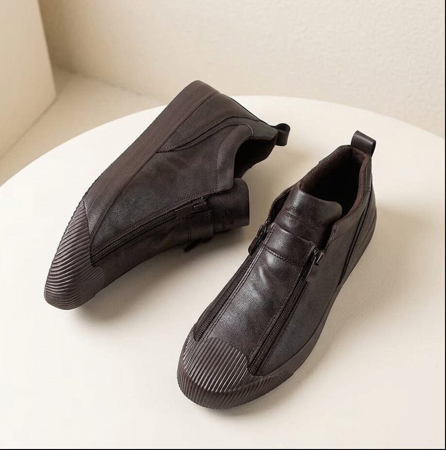 Men's Leather Sneakers with Modern and Versatile Design - Cormanio Men's Leather Sneakers with Modern and Versatile Design - Cormanio 