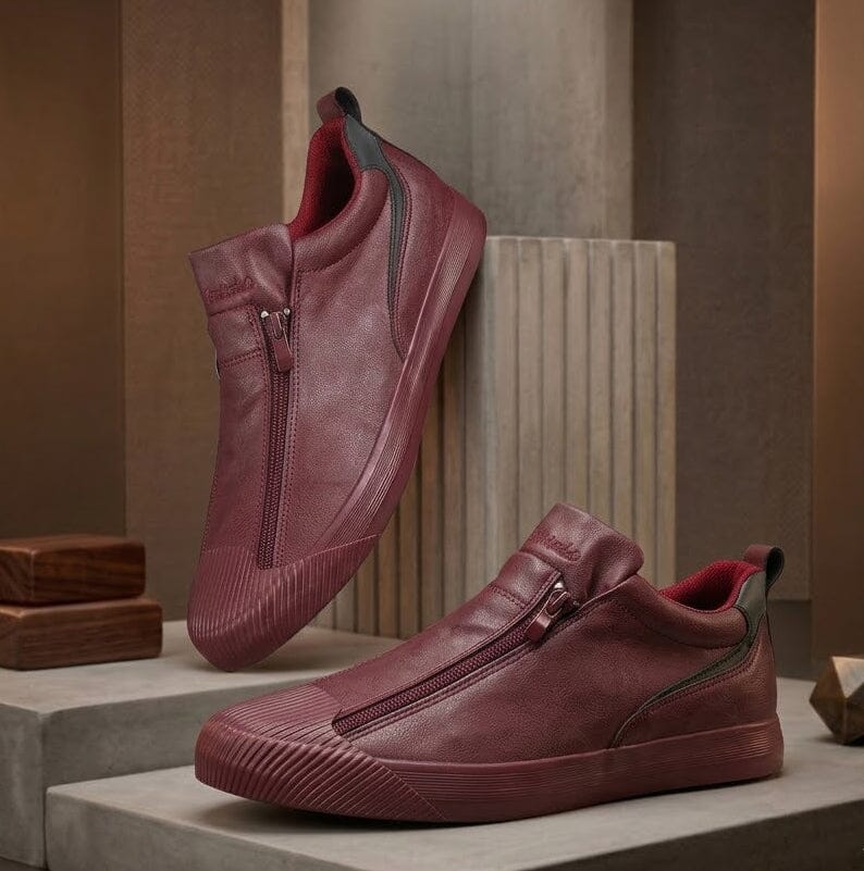 Men's Leather Sneakers with Modern and Versatile Design - Cormanio Men's Leather Sneakers with Modern and Versatile Design - Cormanio 