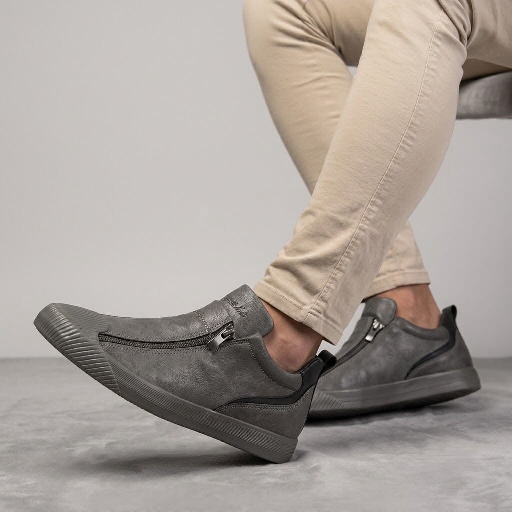 Men's Leather Sneakers with Modern and Versatile Design - Cormanio Men's Leather Sneakers with Modern and Versatile Design - Cormanio 