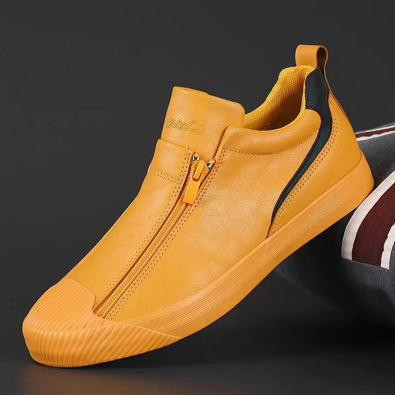 Men's Leather Sneakers with Modern and Versatile Design - Cormanio Men's Leather Sneakers with Modern and Versatile Design - Cormanio 