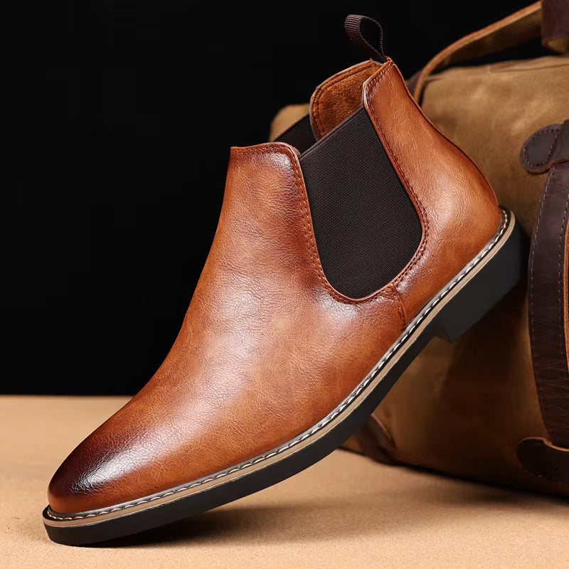 Men’s Mid-Height Leather Boots – Oakstone Men’s Mid-Height Leather Boots – Oakstone 