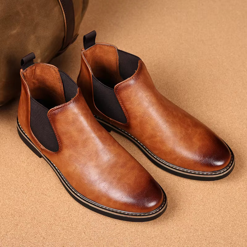 Men’s Mid-Height Leather Boots – Oakstone Men’s Mid-Height Leather Boots – Oakstone 