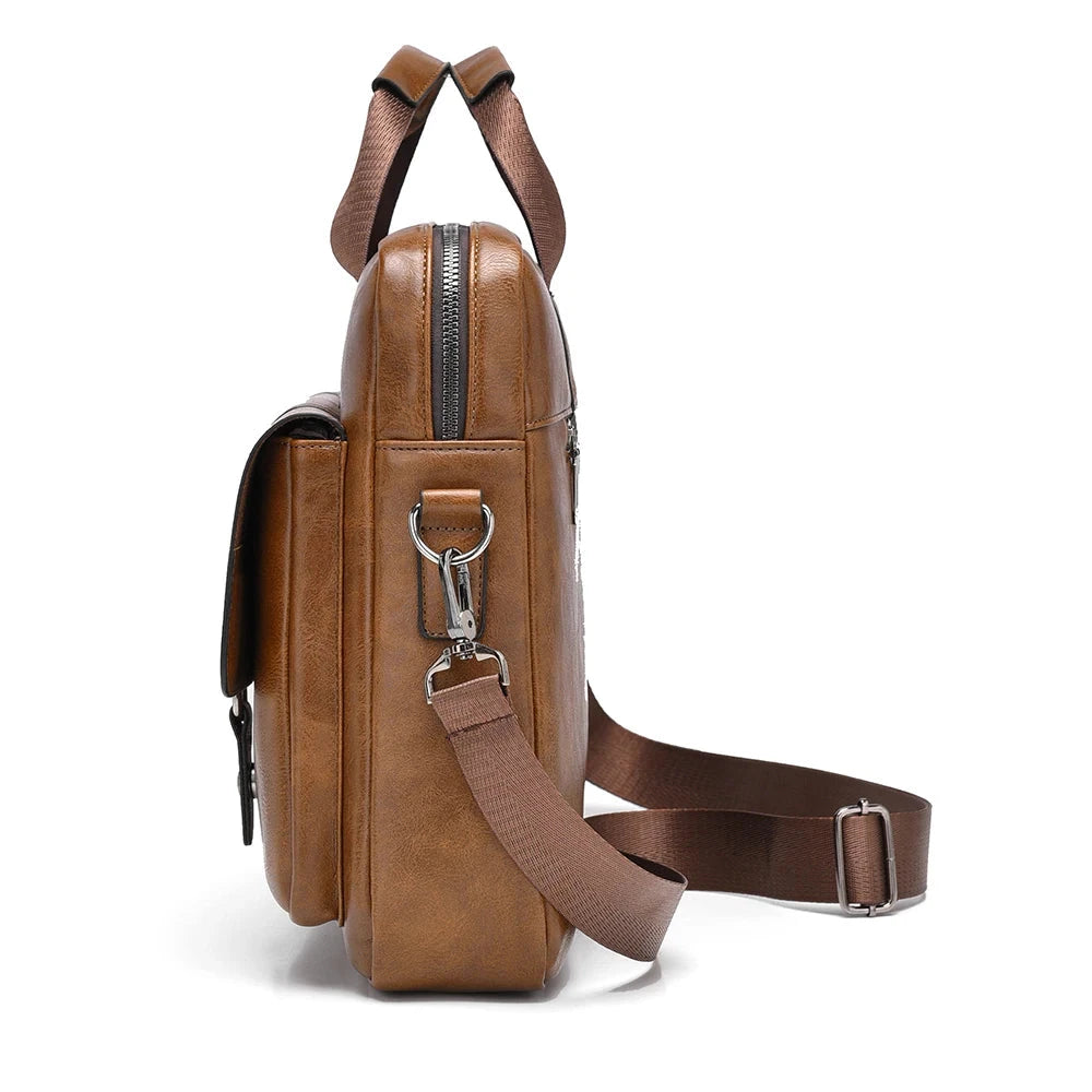 Men's Professional Leather Briefcase Laptop Bag - Raffaelo Men's Professional Leather Briefcase Laptop Bag - Raffaelo 