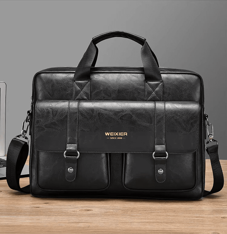 Men's Professional Leather Briefcase Laptop Bag - Raffaelo Men's Professional Leather Briefcase Laptop Bag - Raffaelo 