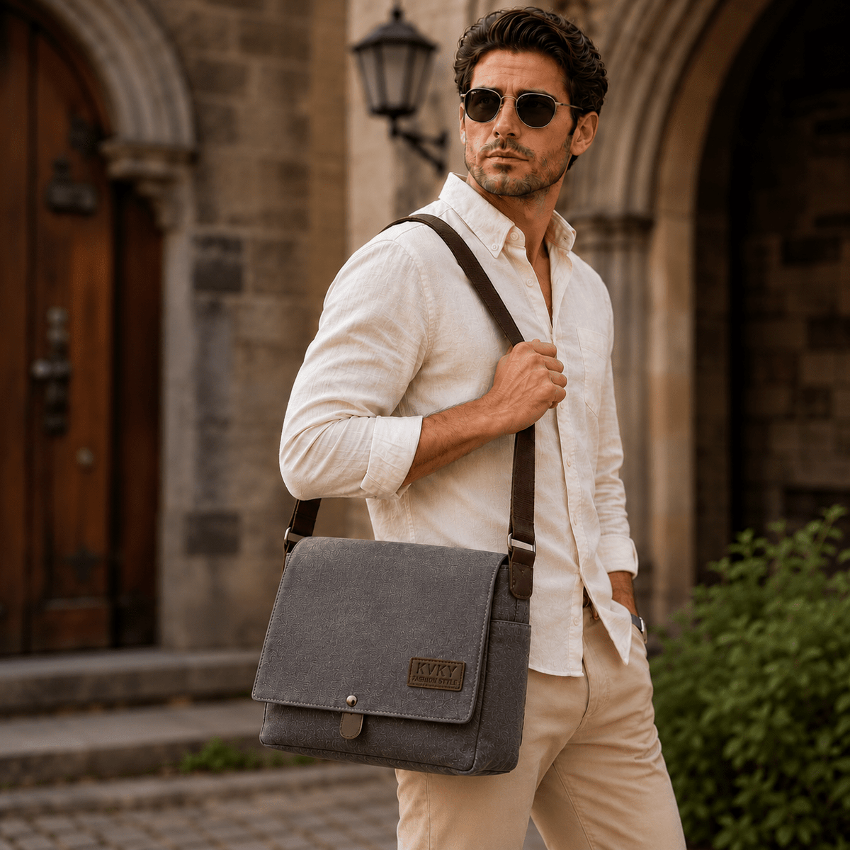 Men’s Spacious Multifunctional Messenger Bag with Elegant Design – Theodore Men’s Spacious Multifunctional Messenger Bag with Elegant Design – Theodore 