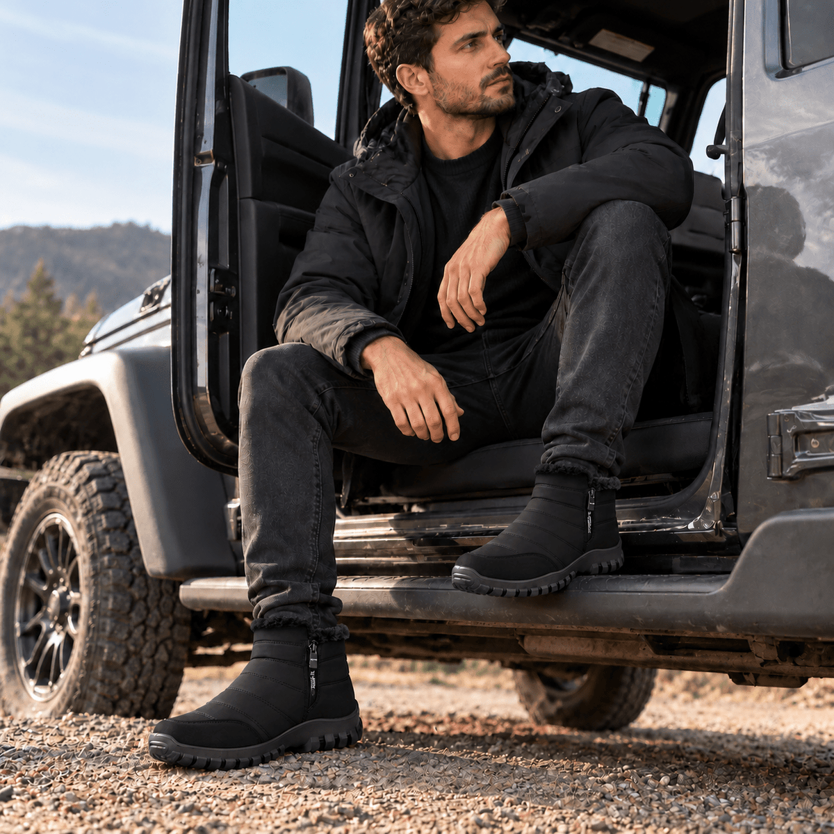 Men's Thermal Winter Boots – Plush-Lined, Short-Cut, Waterproof Design and Non-Slip Soles | Montrose Men's Thermal Winter Boots – Plush-Lined, Short-Cut, Waterproof Design and Non-Slip Soles | Montrose 