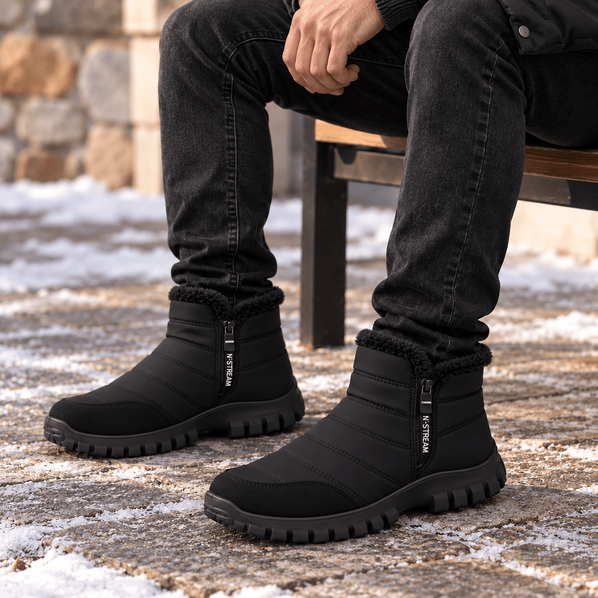 Men's Thermal Winter Boots – Plush-Lined, Short-Cut, Waterproof Design and Non-Slip Soles | Montrose Men's Thermal Winter Boots – Plush-Lined, Short-Cut, Waterproof Design and Non-Slip Soles | Montrose 