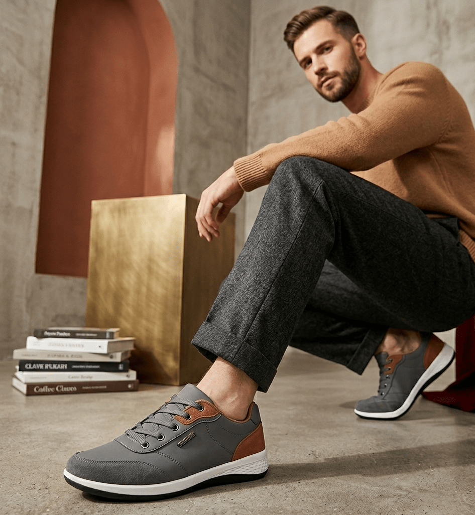 Men’s Waterproof Leather Sneakers – Vastilen Men’s Waterproof Leather Sneakers – Vastilen 