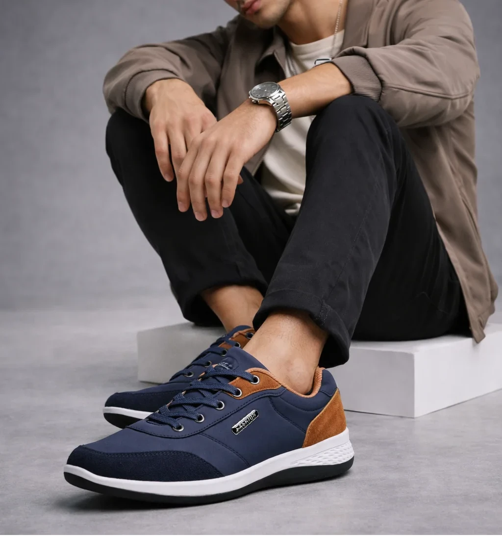 Men’s Waterproof Leather Sneakers – Vastilen Men’s Waterproof Leather Sneakers – Vastilen 