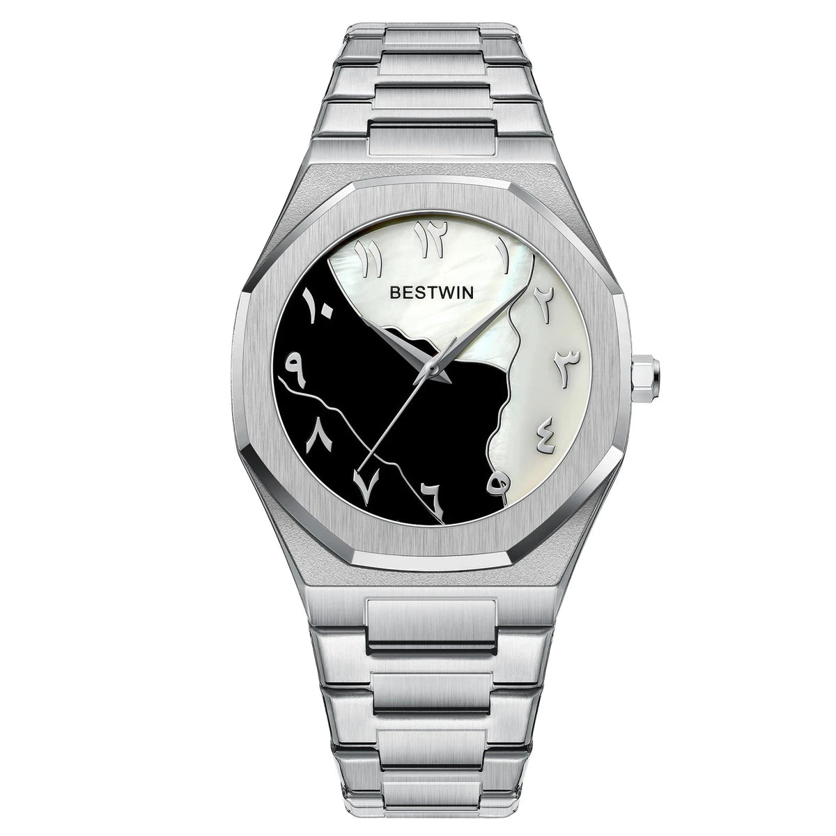 Multifunction Men's Watch Resistant to Impacts and Water Resistance - Nocturne Multifunction Men's Watch Resistant to Impacts and Water Resistance - Nocturne Silver