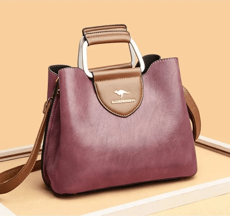 New Ladies Shopping PU Leather Handbag Large Capacity Single Shoulder Bag Casual Versatile Crossbody Bag for Outing Mavietto Store 