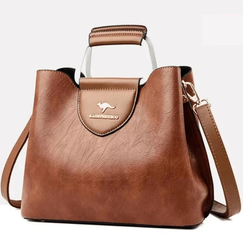 New Ladies Shopping PU Leather Handbag Large Capacity Single Shoulder Bag Casual Versatile Crossbody Bag for Outing Mavietto Store 