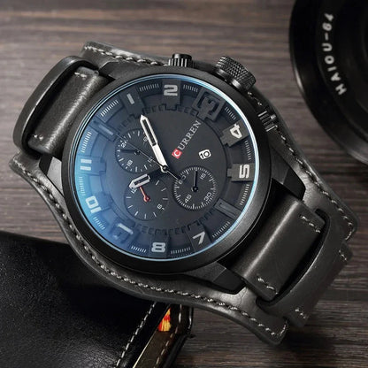 New Watches CURREN Luxury Brand Men Watch Leather Strap Fashion Quartz-Watch Casual Sports Wristwatch Date Clock Relojes 8225 Mavietto Store 