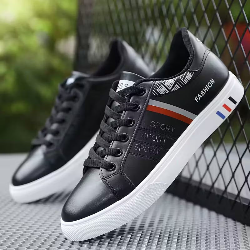 Non-Slip Casual Men's Sneakers - NoirPulse Non-Slip Casual Men's Sneakers - NoirPulse Black