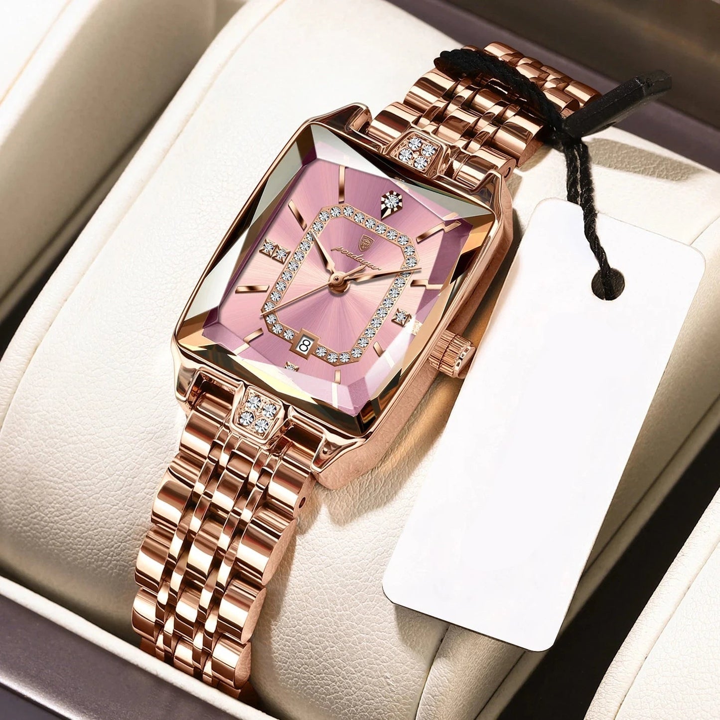 POEDAGAR Luxury Woman Watch Waterproof Date High Quality Casual Ladies Wristwatch Stainless Steel Quartz Elegant Women's Watches Mavietto Store 785 RoseGold Pink China Mainland 