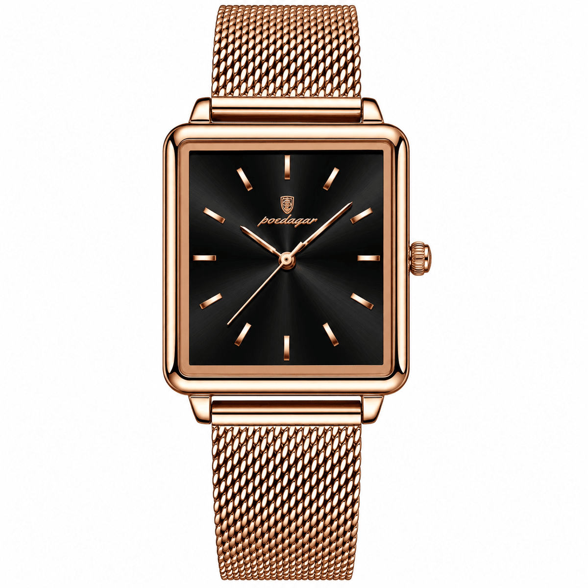 POEDAGAR Top Exquisite Ladies Clock Waterproof Stainless Steel Woman Wristwatch Square Quartz Elegant Women's Watches Reloj Gift 