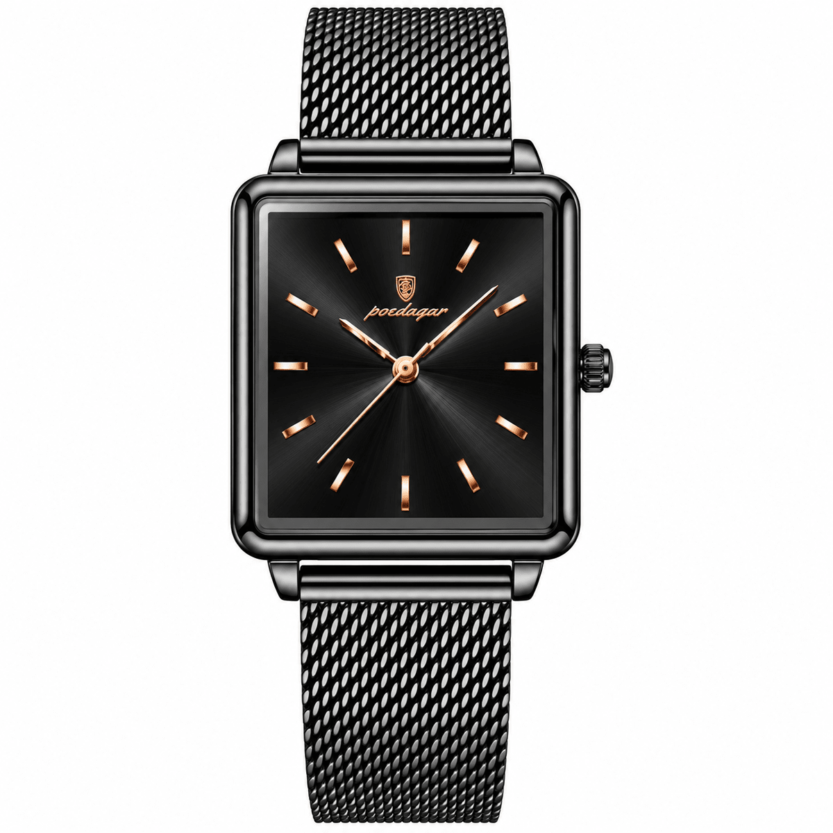 POEDAGAR Top Exquisite Ladies Clock Waterproof Stainless Steel Woman Wristwatch Square Quartz Elegant Women's Watches Reloj Gift 
