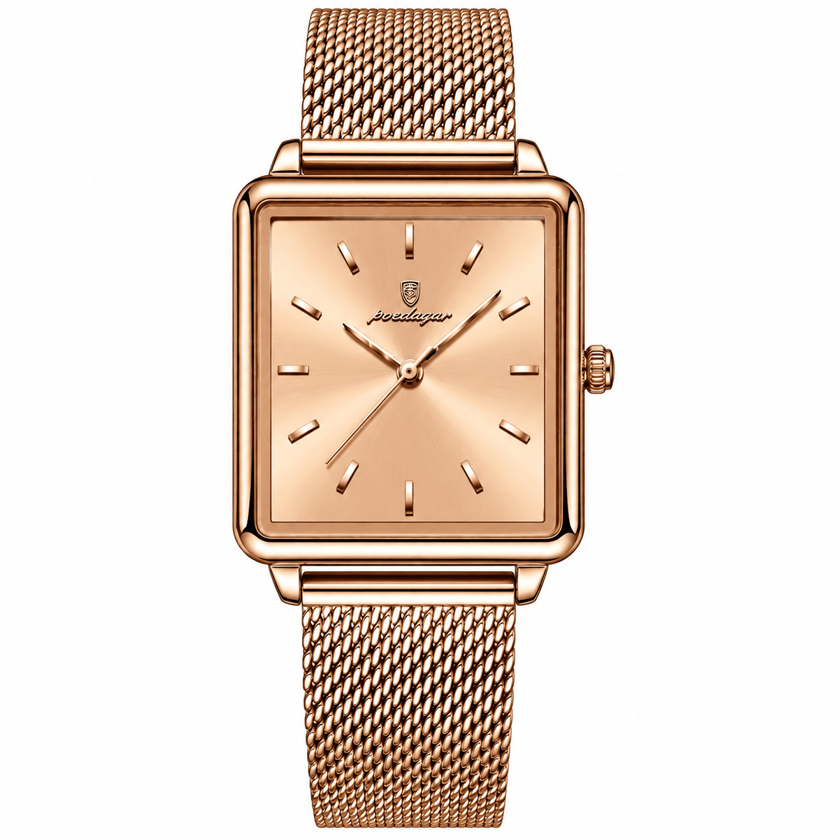 POEDAGAR Top Exquisite Ladies Clock Waterproof Stainless Steel Woman Wristwatch Square Quartz Elegant Women's Watches Reloj Gift 