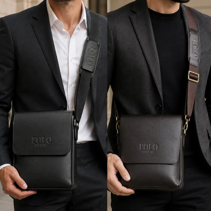 PoloUrban Men’s Leather Crossbody Shoulder Bag PoloUrban Men’s Leather Crossbody Shoulder Bag 