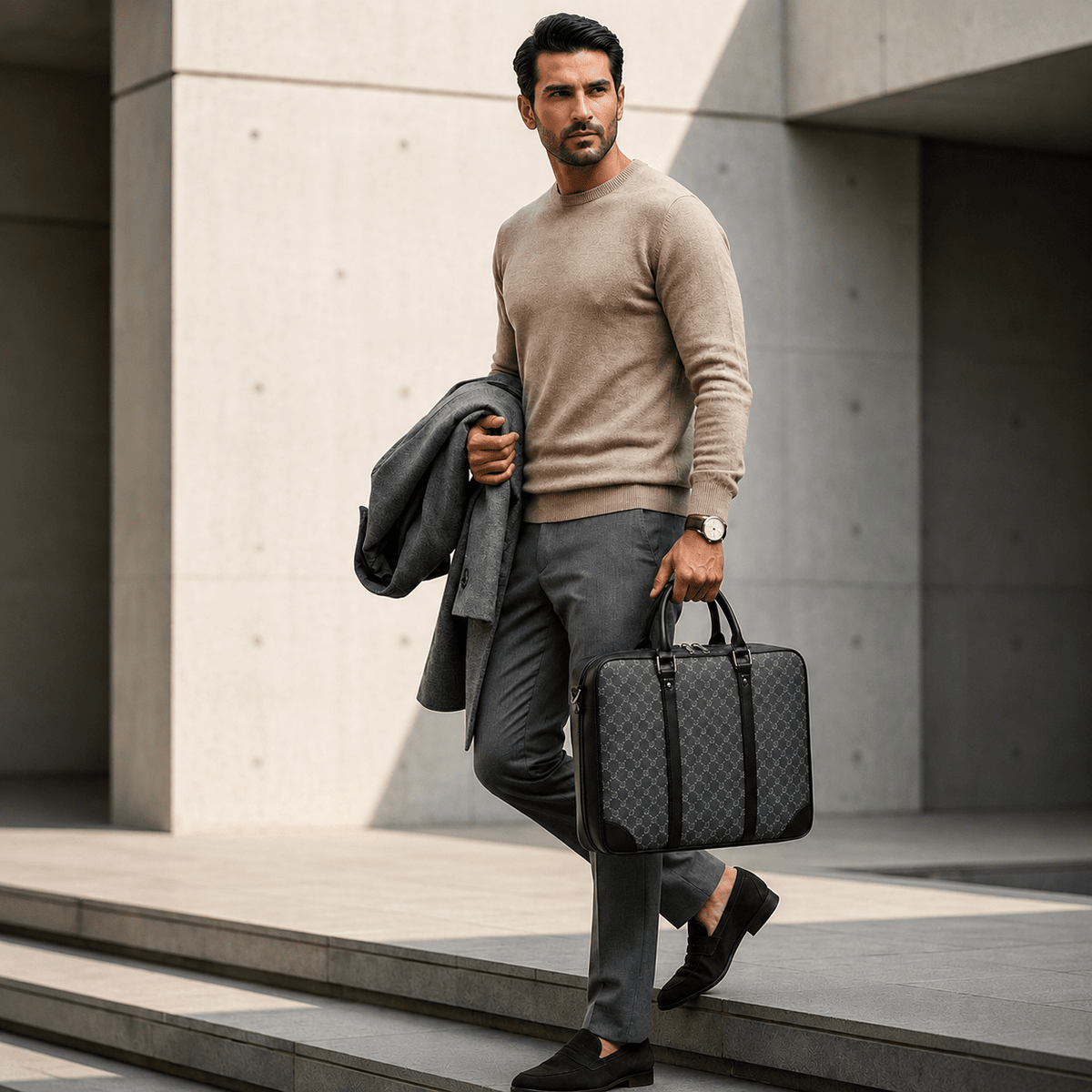 Premium Leather Executive Briefcase | Luxurious, Elegant & Sophisticated Design — ANTHONNIE Premium Leather Executive Briefcase | Luxurious, Elegant & Sophisticated Design — ANTHONNIE 