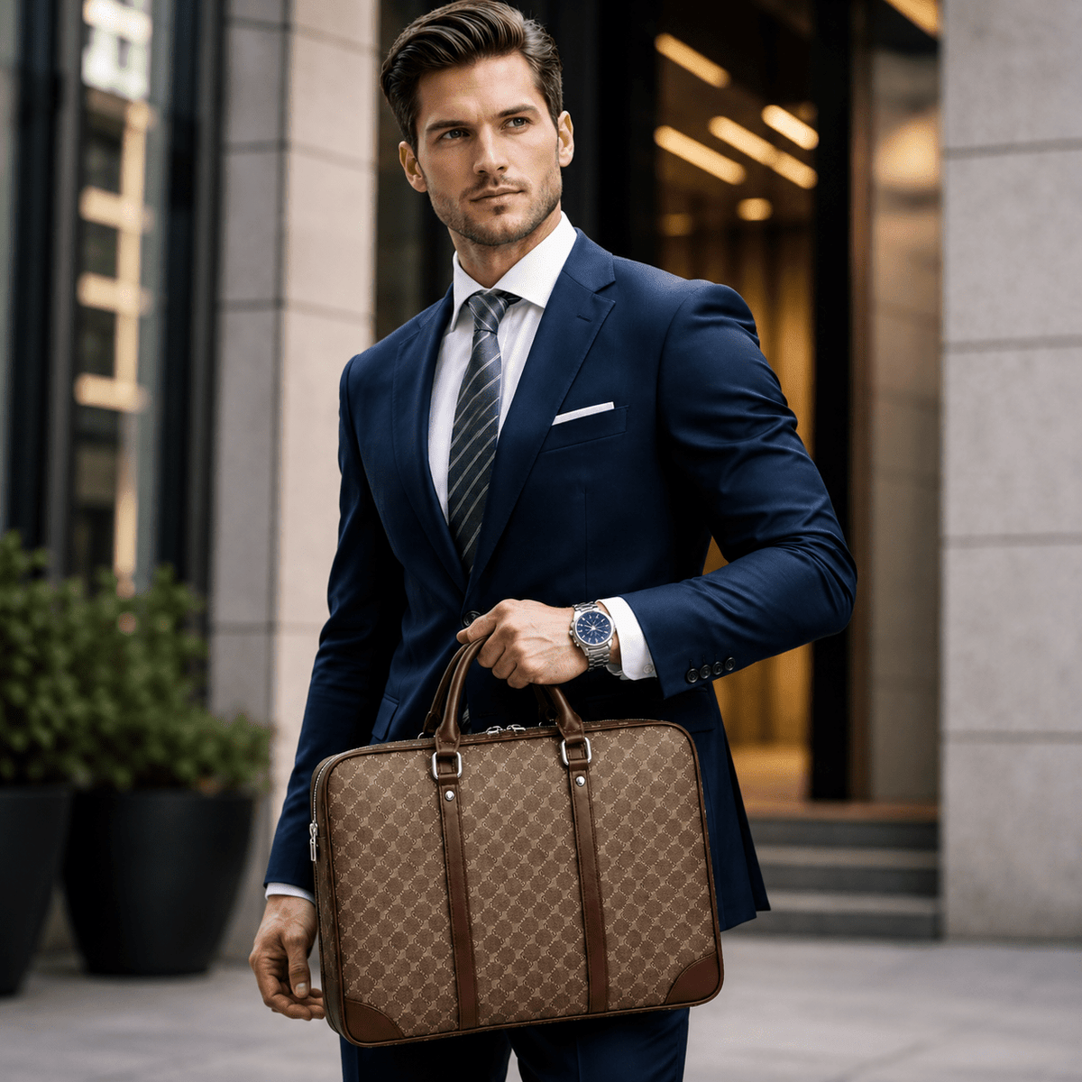 Premium Leather Executive Briefcase | Luxurious, Elegant & Sophisticated Design — ANTHONNIE Premium Leather Executive Briefcase | Luxurious, Elegant & Sophisticated Design — ANTHONNIE 