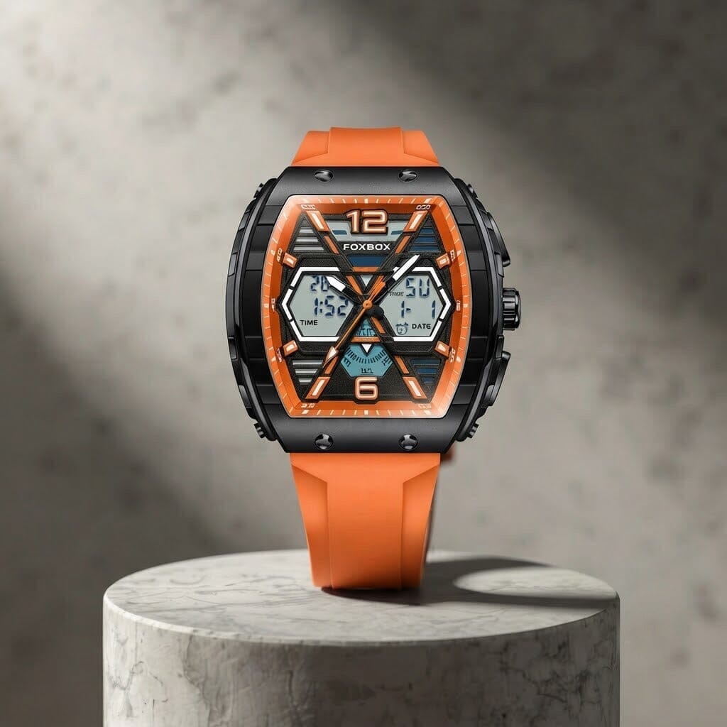 Premium Men's Analog-Digital Dual Display Watch - VORSELVON Premium Men's Analog-Digital Dual Display Watch - VORSELVON Mavietto 
