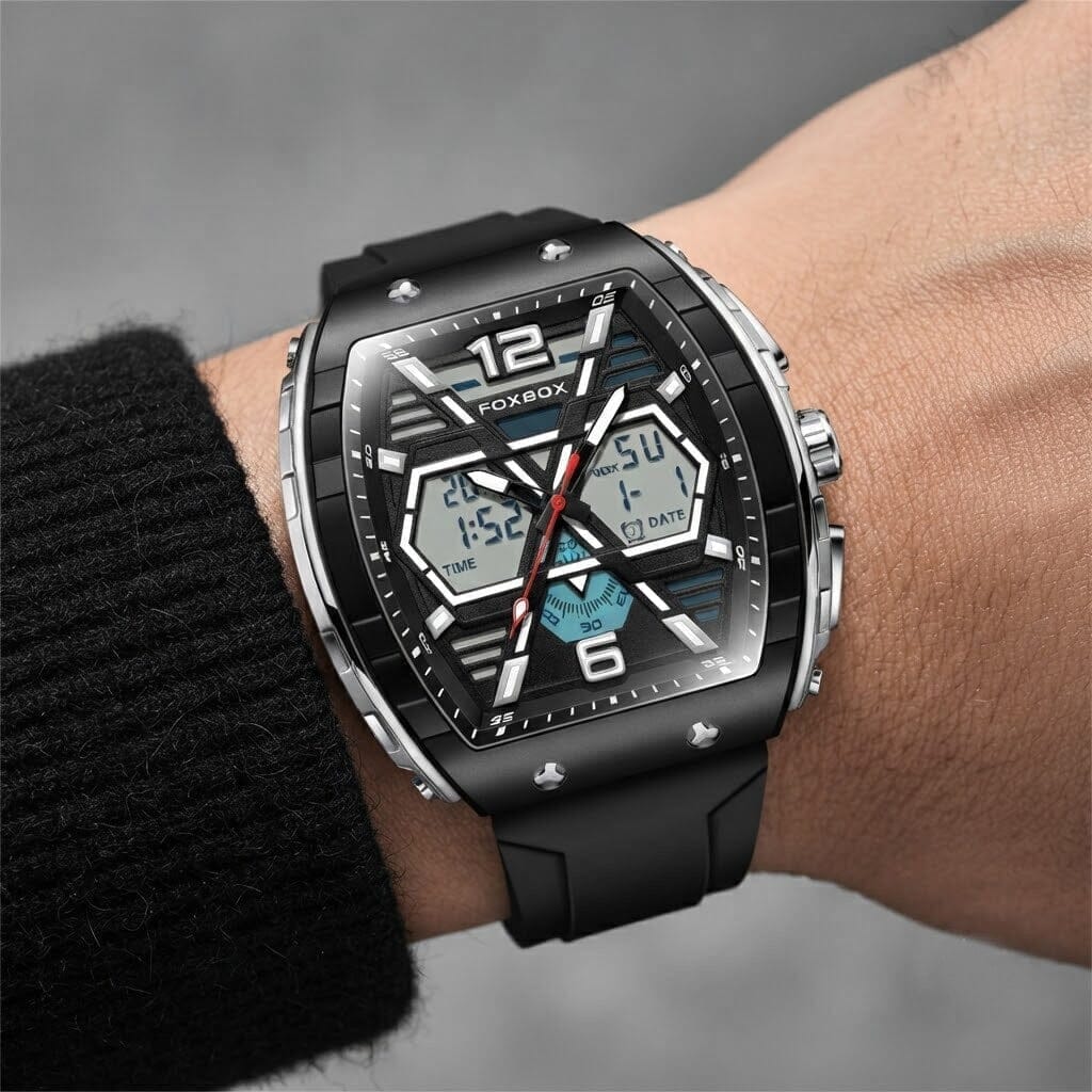 Premium Men's Analog-Digital Dual Display Watch - VORSELVON Premium Men's Analog-Digital Dual Display Watch - VORSELVON Mavietto 
