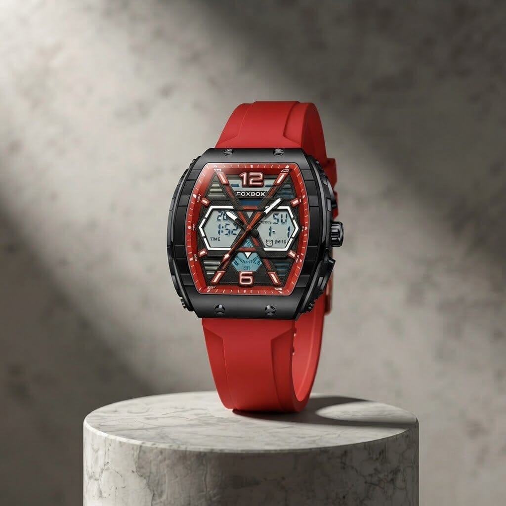Premium Men's Analog-Digital Dual Display Watch - VORSELVON Premium Men's Analog-Digital Dual Display Watch - VORSELVON Mavietto 