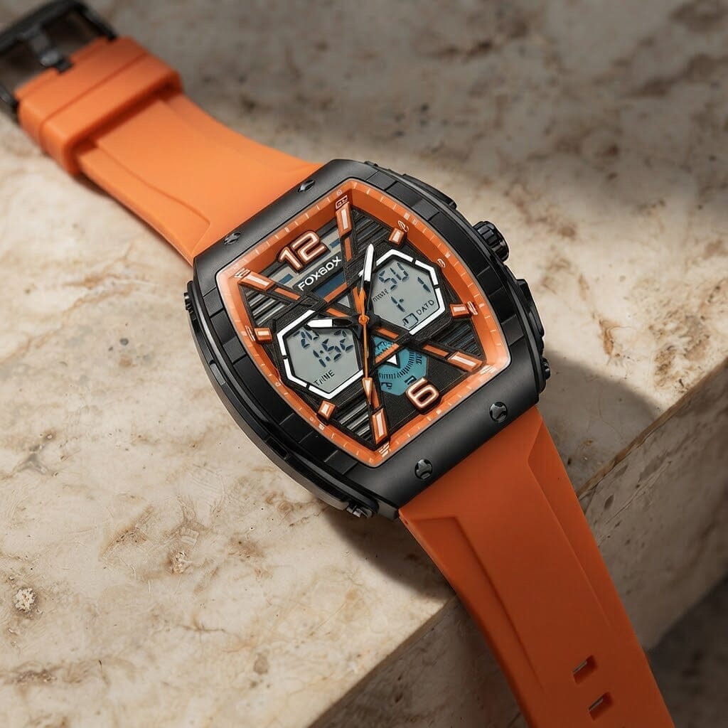 Premium Men's Analog-Digital Dual Display Watch - VORSELVON Premium Men's Analog-Digital Dual Display Watch - VORSELVON Mavietto 
