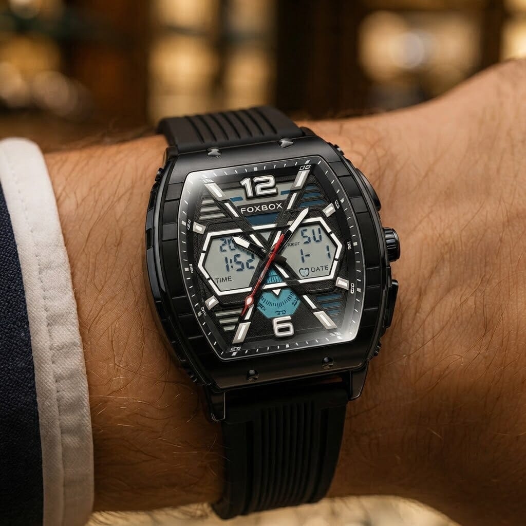Premium Men's Analog-Digital Dual Display Watch - VORSELVON Premium Men's Analog-Digital Dual Display Watch - VORSELVON Mavietto 