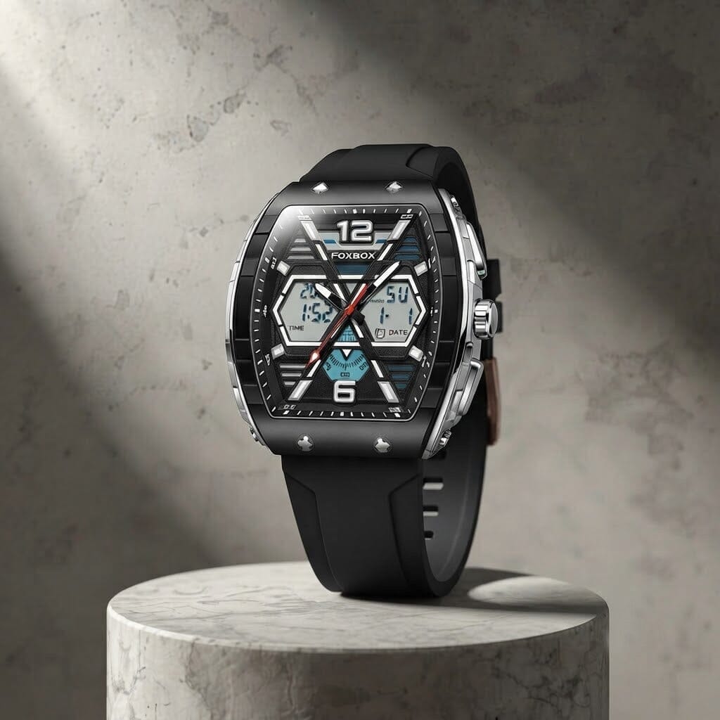 Premium Men's Analog-Digital Dual Display Watch - VORSELVON Premium Men's Analog-Digital Dual Display Watch - VORSELVON Mavietto 
