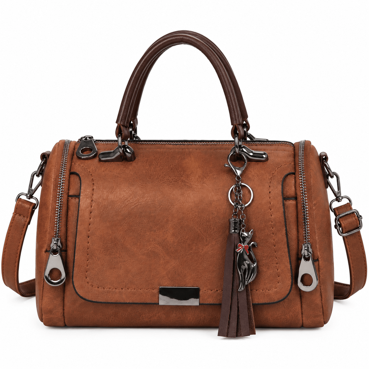 Structured Women’s Leather Handbag – Stylish, Elegant & Spacious | Charlotte Structured Women’s Leather Handbag – Stylish, Elegant & Spacious | Charlotte Brown