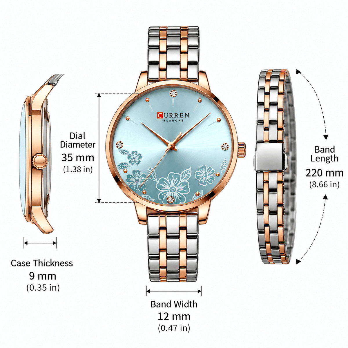 Ultra-Thin Women's Watch with Romantic Design & Stainless Steel Strap - Magie Chérie Ultra-Thin Women's Watch with Romantic Design & Stainless Steel Strap - Magie Chérie 