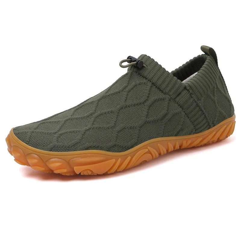 Unisex Barefoot Slip-On Shoes - Minimalist Wide Toe Box Flexible Sneakers Horizon Unisex Barefoot Slip-On Shoes - Minimalist Wide Toe Box Flexible Sneakers Horizon Army Green