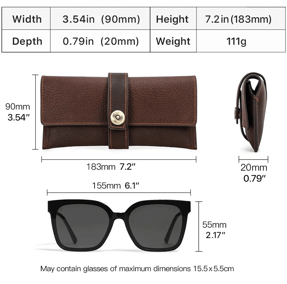 Unisex Leather Eyeglasses Case – Retro, Elegant and Handmade Design | Aristocrat Unisex Leather Eyeglasses Case – Retro, Elegant and Handmade Design | Aristocrat 
