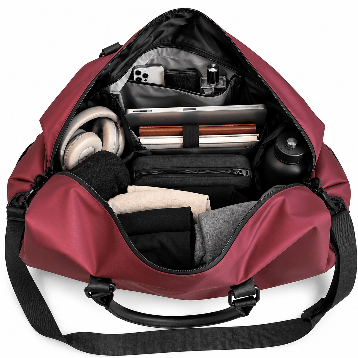 Unisex Leather Tote Bag with Spacious Interior and Elegant Design | MONTREL Multifunctional Unisex Leather Tote Bag with Spacious Interior and Elegant Design | MONTREL 