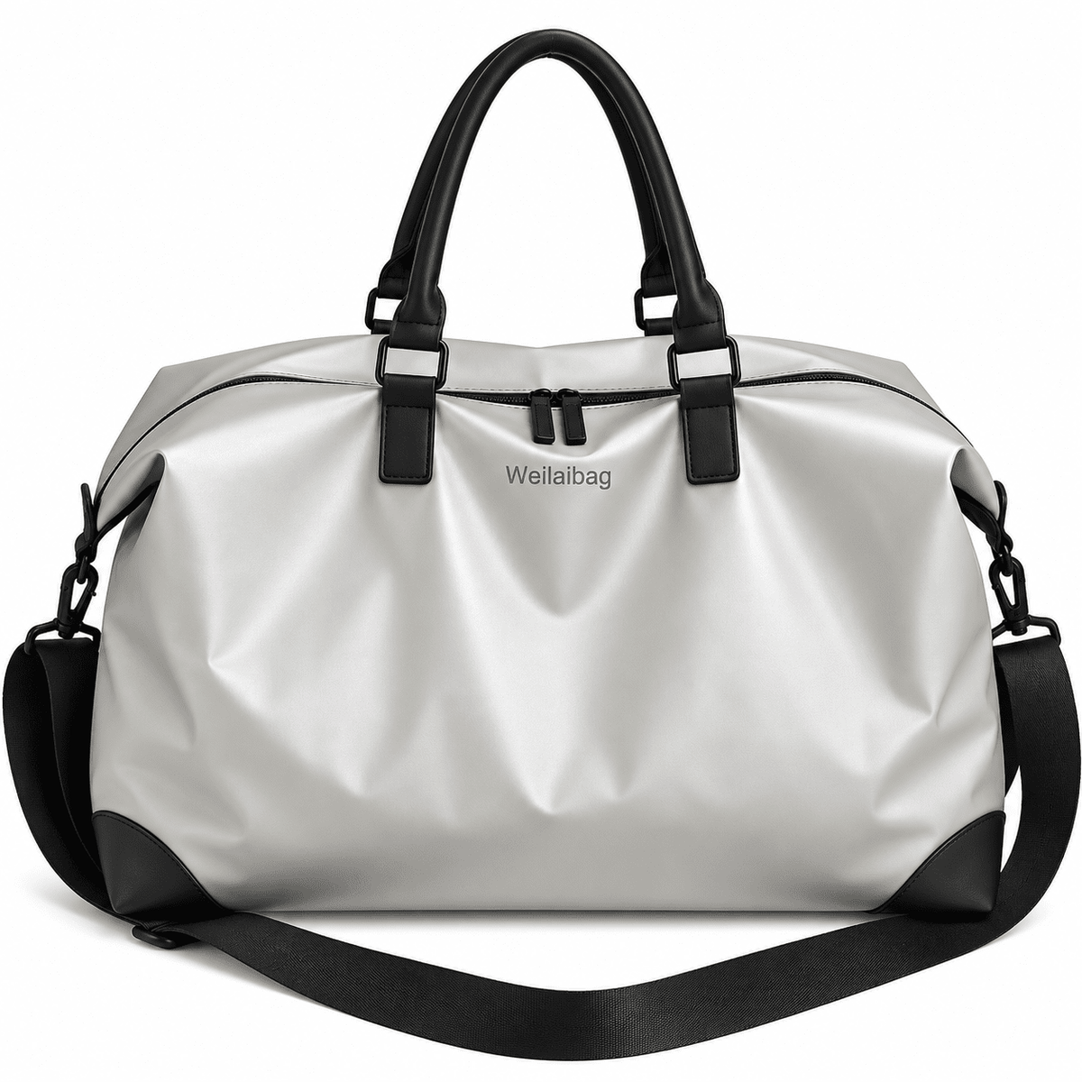 Unisex Leather Tote Bag with Spacious Interior and Elegant Design | MONTREL Multifunctional Unisex Leather Tote Bag with Spacious Interior and Elegant Design | MONTREL Silver