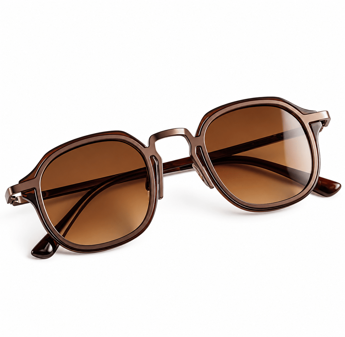 Unisex Vintage-Style Sunglasses with UV400 Protection – MONOLITH Unisex Vintage-Style Sunglasses with UV400 Protection – MONOLITH Coffee