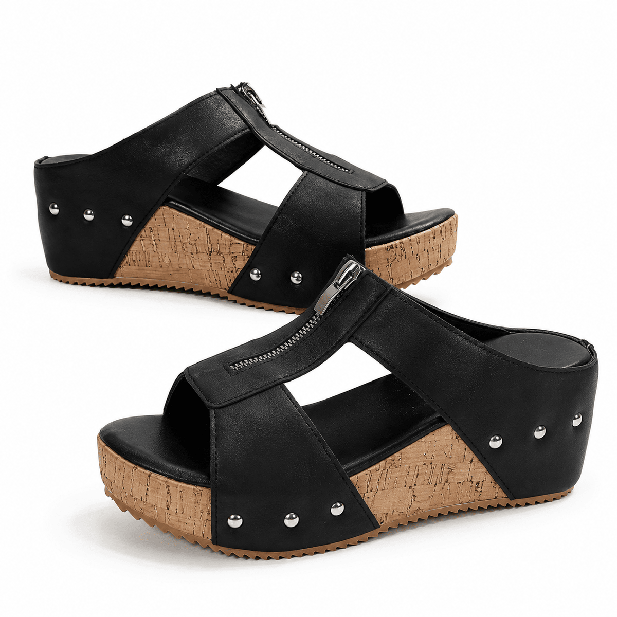 Versatile and Comfortable Women's Leather Platform Sandals – Zerina Versatile and Comfortable Women's Leather Platform Sandals – Zerina 