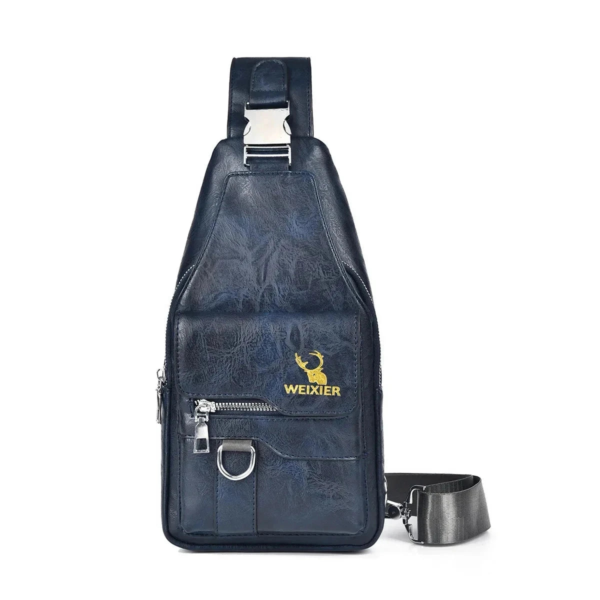 Versatile Multifunction Leather Bag - Valiant Versatile Multifunction Leather Bag - Valiant Blue