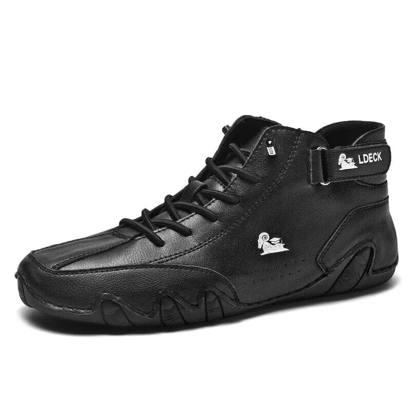 Waterproof Men's Mid-Top Casual Boots - Everett Flex Waterproof Men's Mid-Top Casual Boots - Everett Flex Black