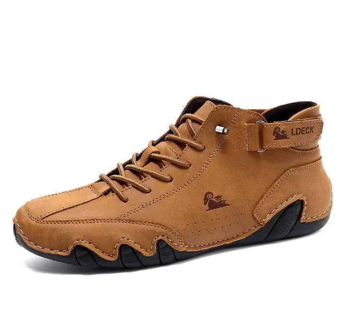 Waterproof Men's Mid-Top Casual Boots - Everett Flex Waterproof Men's Mid-Top Casual Boots - Everett Flex Brown