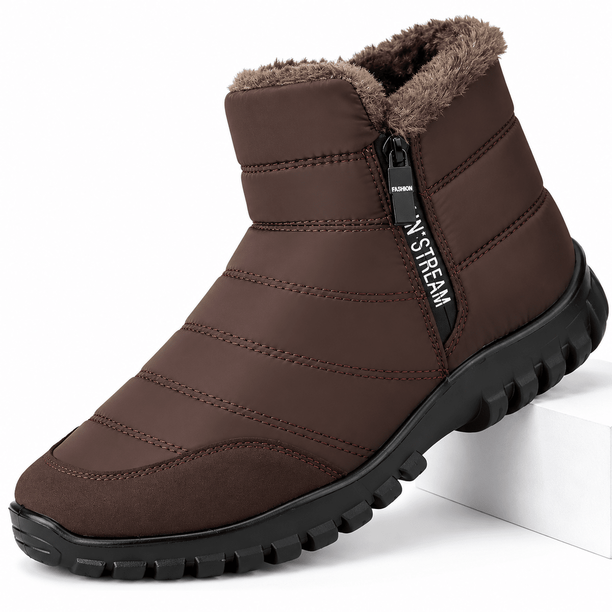 Winter Men Ankle Snow Boots Waterproof Non Slip Shoes for Men Casual Keep Warm Plush Plus Size Couple Footwear Chaussure Homme 