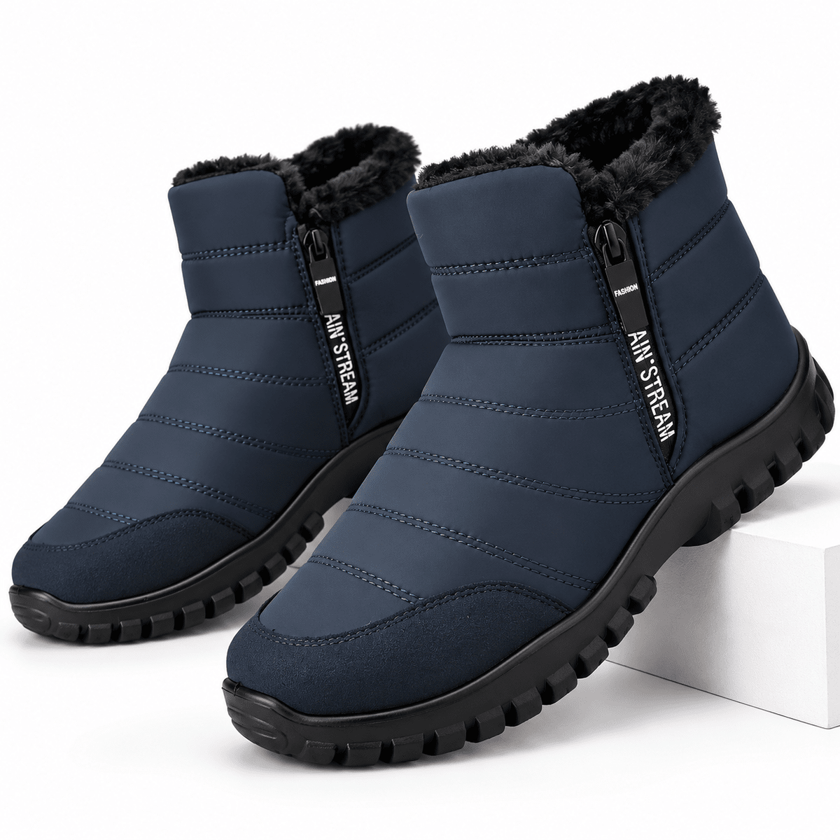 Winter Men Ankle Snow Boots Waterproof Non Slip Shoes for Men Casual Keep Warm Plush Plus Size Couple Footwear Chaussure Homme 
