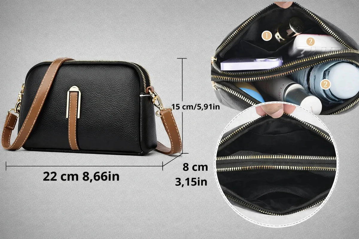 Women's Elegant Crossbody Bag - Premium Leather Shoulder Purse Women's Elegant Crossbody Bag - Premium Leather Shoulder Purse 