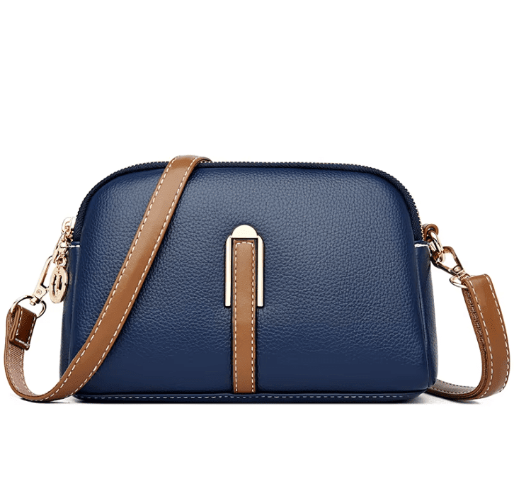 Women's Elegant Crossbody Bag - Premium Leather Shoulder Purse Women's Elegant Crossbody Bag - Premium Leather Shoulder Purse Blue
