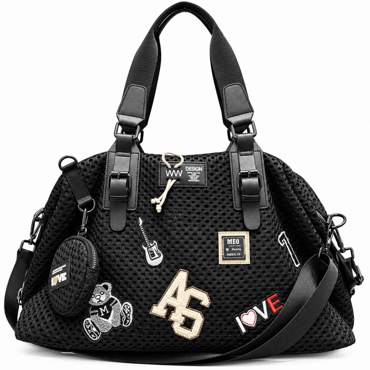 Women's Large-Capacity Casual Tote Bag with a Versatile Design – Zayra Raven Women's Large-Capacity Casual Tote Bag with a Versatile Design – Zayra Raven Black Fashion