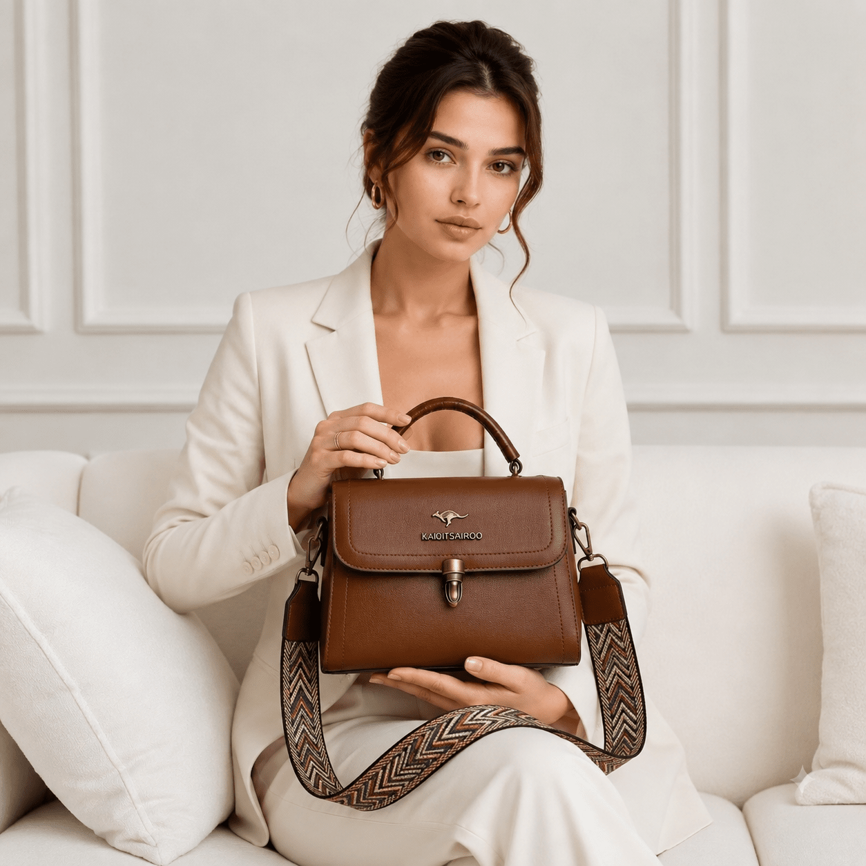 Women's Leather Crossbody Bag with Elegant Design – Karvessa Women's Leather Crossbody Bag with Elegant Design – Karvessa Mavietto 