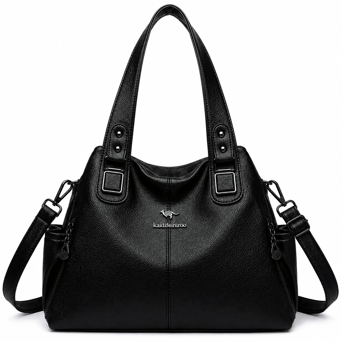 Women's Leather Handbag – Versatile, Elegant & Spacious | Emelinnie Women's Leather Handbag – Versatile, Elegant & Spacious | Emelinnie Black