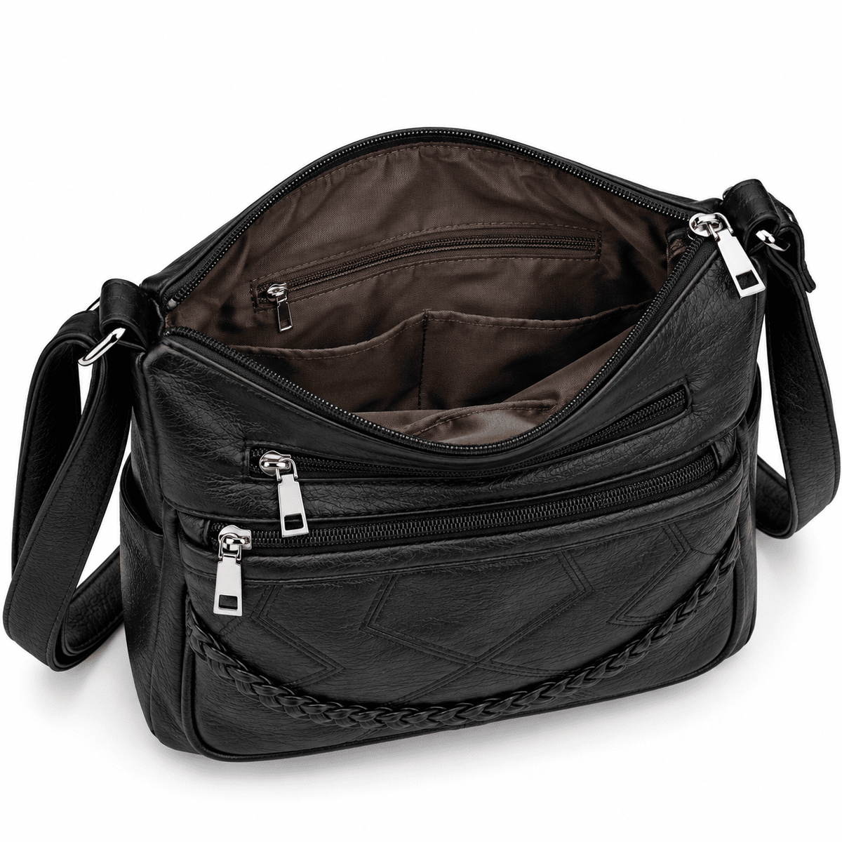 Women’s Leather Shoulder Bag – Classic, Spacious & Elegant | Rosalie Women’s Leather Shoulder Bag – Classic, Spacious & Elegant | Rosalie 